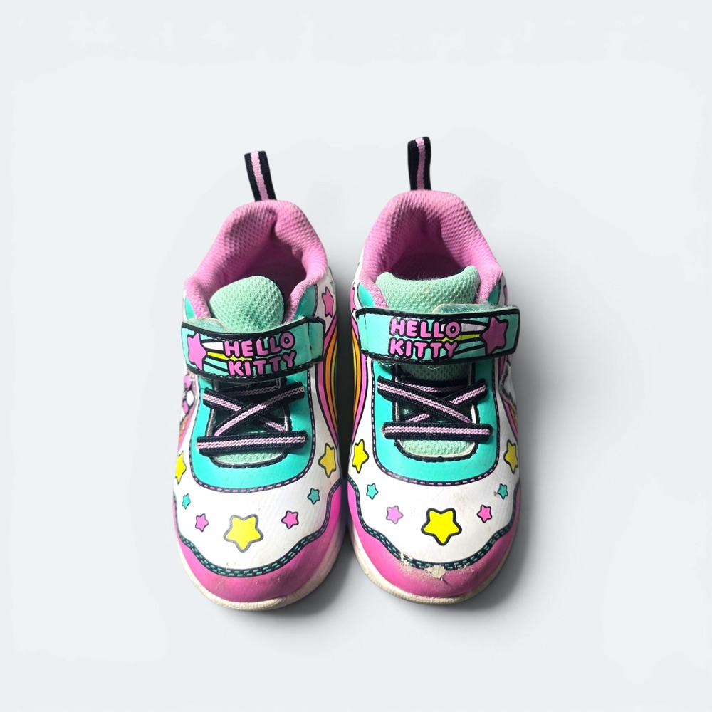 Hello Kitty Sanrio Girls Light- Up Sneakers Size 9 - Picture 2 of 5